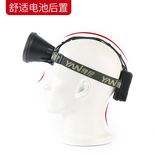 雅尼（YANI）强光头灯充电超亮头戴式电筒大功率锂电超长续航户外矿 7736S(白光)：736S舒适后置款