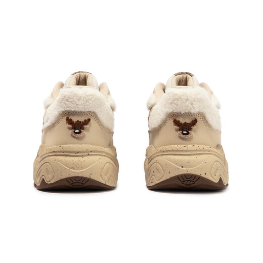 361 Sports shoes for women winter velvet retro snow boots thick sole casual dad cotton shoes women 682446704B-3