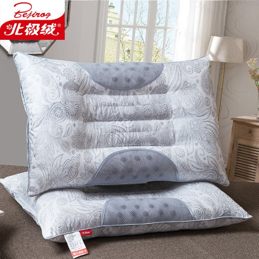 Arctic Velvet Pillow Core Double Row Magnet Cassia Pillow Hotel Hard Pillow Gray Single Pack