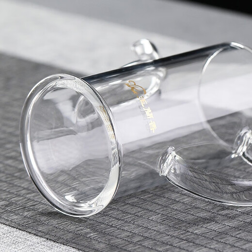 Magnolia incense thickened glass tea set black tea green tea tea set home office Kung Fu tea set small size 250ML white single pot 250ML