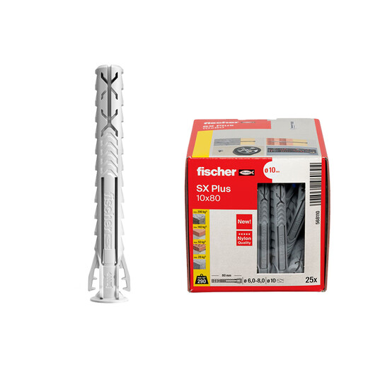 Fischer Fischer imported from Germany SXPlus nylon safety expansion screw concrete solid wall box SXPlus6x30 single tube 100 capsules boxed 568006