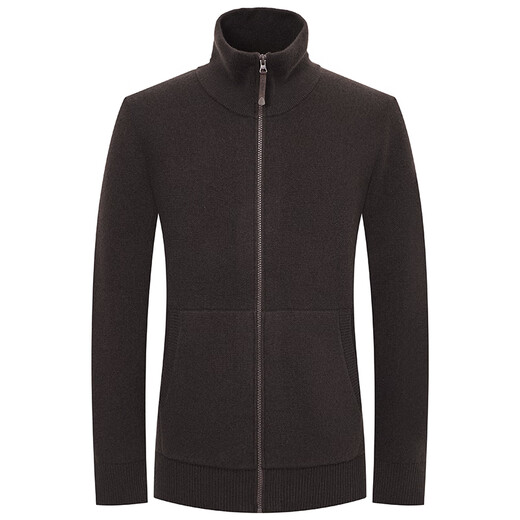 Anuncio Bird Cardigan Men's Autumn Gentle Wool Wool Fashionable Fashionable Juvenil Cardigan Cardigan Chaqueta gruesa Estilo Dark Maroon 50 (180/100)