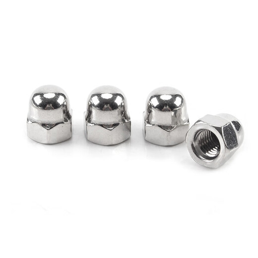 Deqi 304 stainless steel cap nut DIN1587 decorative screw cap round head nut nut M8 (10 pieces)