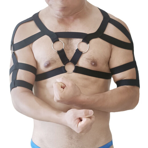Herrenunterwäsche Tanga Perverse -Gurte für Verführungsbänder für Männer besondere schwule Uniform leidenschaftliche neckende Bluttröpfchen Perspektive pflücken Sie schwarze Uniform gleich Größe