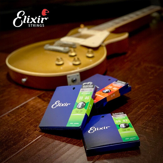 
ELIXIR Electric Guitar String Full Set of String Coating Coating Anti-rust One Set of 6 American Products 12102 Ultra Thin Laminate (011-049)