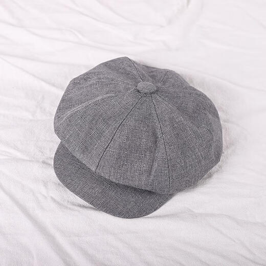 Orange Huevo Tarta japonesa retro literario versátil versátil octogonal Summer Summer delgado periódico británico beret pintor sombrero de moda