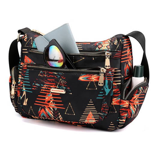 Dongxuan neuer Stil mittleren Frauen mit Frauenbeutel Muttertasche Crossbody Bag Canvas Bag Damen mittleren und älteren Menschen schräg Cross Bag große Kapazität mehrschichtige Schale