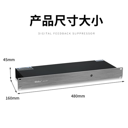 Ridiss AFS1100 intelligent automatic feedback suppressor KTV microphone stage conference microphone anti-howling one piece anti-howling