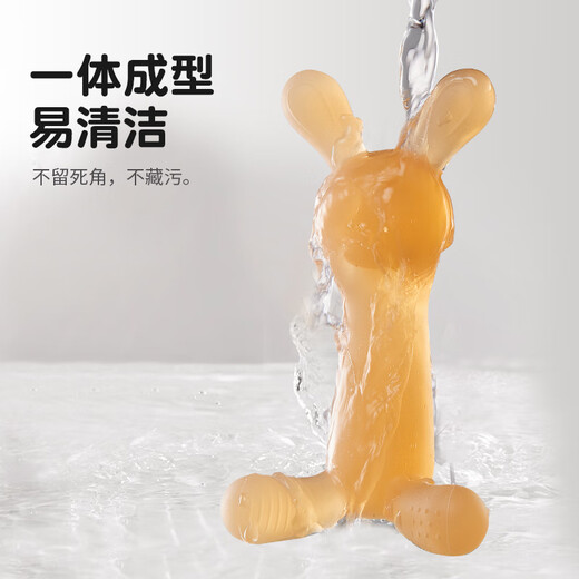奇乐童牙胶 婴儿口欲期3-6个月 出牙期按摩磨牙胶棒宝宝防吃手安抚咬胶 【呆呆兔】+【磨牙棒】 L