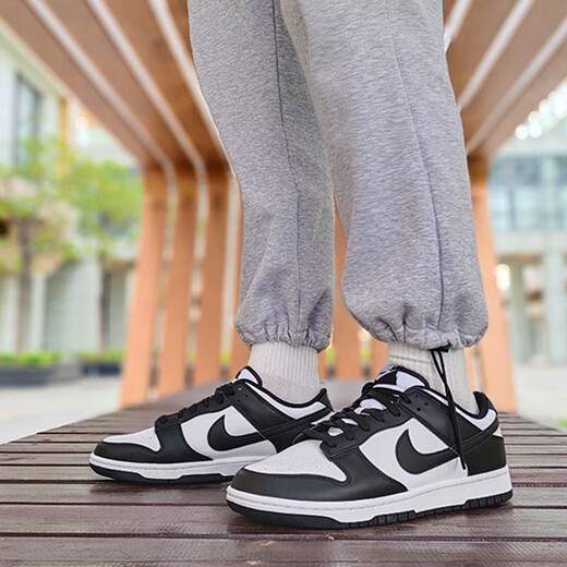 Nike (Nike) Herrenschuhe 2025 Neuer Sommer Dunk Low Skateboard Schuhe Retro Sneakers Casual Shoes DD139 DD1391-100 Schwarz und Weißer Panda 41