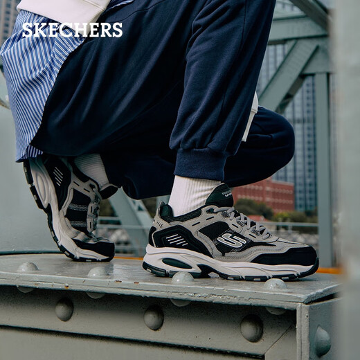 Skechers men's shoes autumn thick-soled dad shoes casual panda shoes soft-soled sports shoes 237067