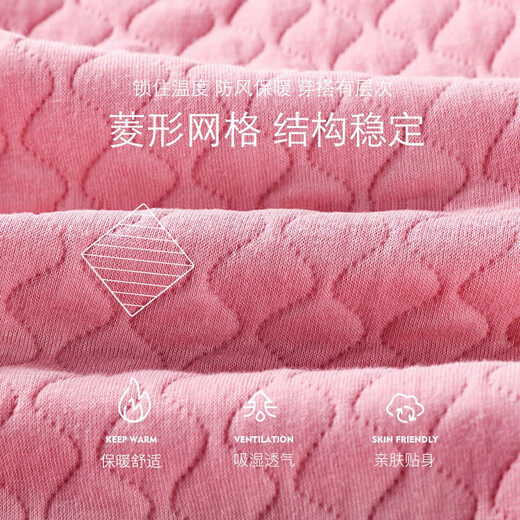 AB underwear autumn and winter three-layer warm single piece for men and women, thickened warm pants, cotton quilted, middle-aged and elderly couples, dark hemp gray, men's style 3XL -5 -10