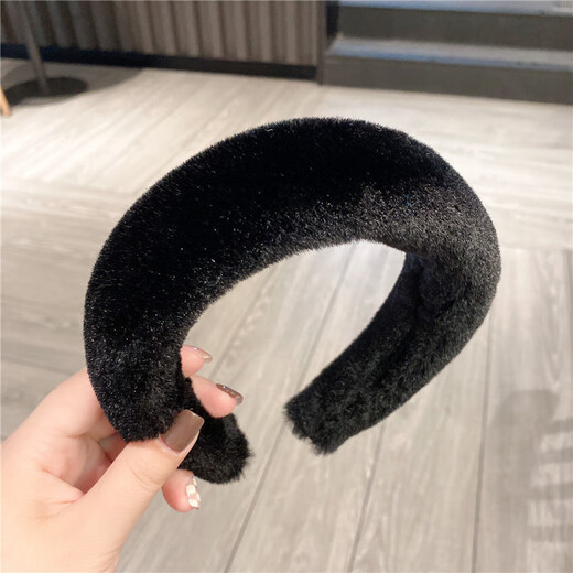 Han Penesi's autumn and winter hair hoop thickens and heightens the top of the head, versatile headband, washes face, presses hairpins, light khaki