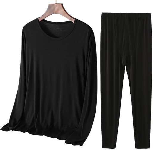 Les vêtements d'automne modaux de Xin Shangyou pour hommes et les pantalons d'automne sont-ils à collier faible lâche élastique ultra-mince usure de filetage d'automne à l'ajustement proche des vêtements et pantalons de fil Gris clair 3xl 160-190jin [Jin est égal à 0,5 kg]