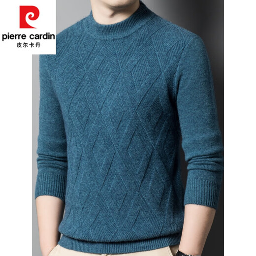 Pierre Cardin High-End-Strickjacke Herbst und Winter verdickter Wollpullover Halbschildkragenpullover Pullover Pullover Herren Basishemd Top 6951 Dunkelgrau L 175/92 [Empfohlen 140-160jin [Jin gleich 0,5 kg]]]