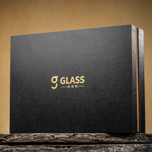 CRISTALGLASS high-end liquor glass set, home gift box, one-cup light luxury Chinese gold foil wine dispenser, crystal glass wine set, gold foil style 100ml 6 pieces + gold foil cup 15ml 6 pieces