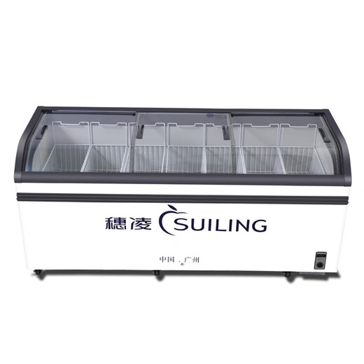 Suiling (SUILING) horizontal commercial large-capacity glass door display cabinet freezer ice cream cabinet refrigerated freezer supermarket combination cabinet SD/SC-768[2000*765*835mm]
