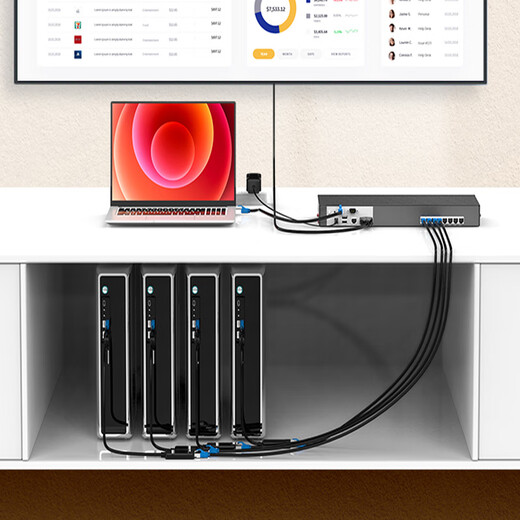 Jiyitong Maxtor KVM switch VGA digital module VGA to Cat5 network port USB extension 100 meters MT-PM01