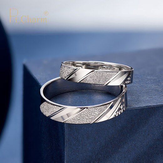 Pt.Charm's new product PT950 platinum ring, men's and women's ring, plain ring, couple ring, wedding engagement ring, live ring gift, women's ring can be customized if it is not in stock, 3.5g as an example