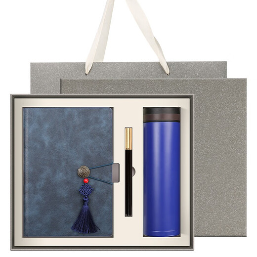 Sabo notebook high-quality diary adult national trend business gift box set practical a5 notepad customized souvenirs outstanding employee annual meeting A5 blue A5-6625