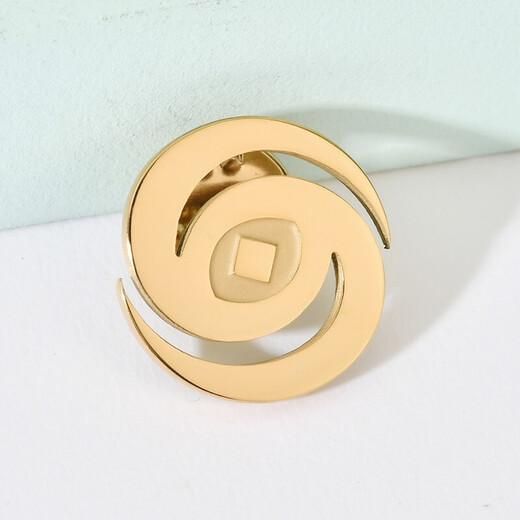 Mi Lian 925 Silver DIY Customized Name Letter Brooch Badge LOGO Corporate Badge Graduation Commemorative Coin Annual Meeting Suit Lapel Pin Embossed Rose Gold/Gold Remarks Color