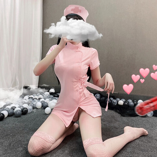 温诗欧性感职业内裤房事制服女级污度诱惑调情丝袜夫妻刺激情绪免脱开裆 7027粉护士大码帽子-连衣裙-内 高端美女人jk可吃奶露