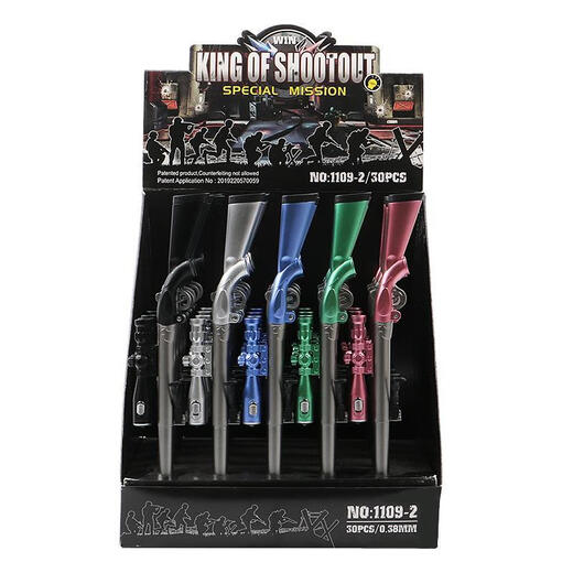 Créative de stylo neutre mange de poulet stylet 98K PUBG BOY GUR avec un stylo d'école élémentaire léger noir trois fusils de chasse S686