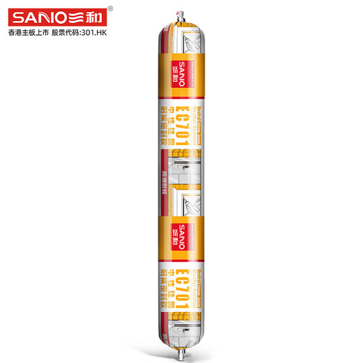 Sanhe EC701L Neutral dekorative Silikonwetter -Klebstoff -Dichtmittelglaskleber Ketoxim -Typ Einkomponente 600 ml Weiß