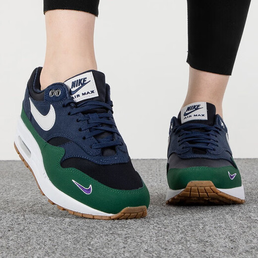 Nike (Nike) Nuevas zapatillas para mujeres Zapatos para mujeres 2025 Airmax de verano Air Cushion Shock Sweakers Fashionable Ligera de moda y zapatos casuales transpirables DV3887-400/Marina 38.5