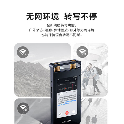 iFLYTEK Smart Recorder SR502 Dual Screen Translation Machine Set Professional Recording Noise Reduction Real-time Online Offline Translation Translation