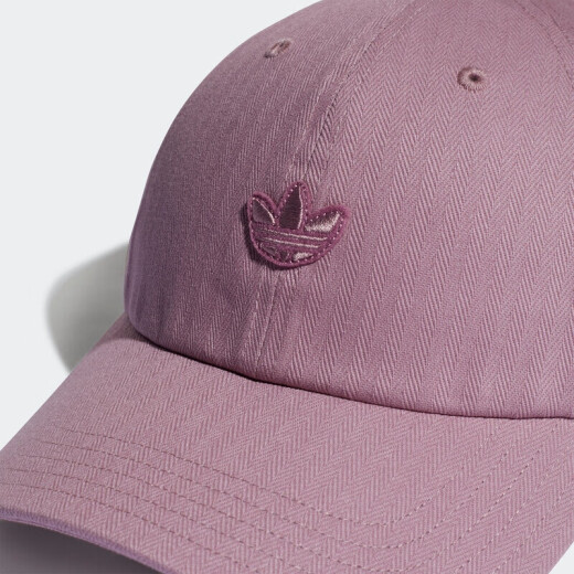 阿迪达斯 （adidas）三叶草休闲帽男帽女帽2025夏季新款户外遮阳帽运动鸭舌帽棒球帽 HD9737紫粉 OSFW