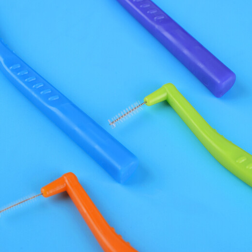 El cepillo interdental clásico en forma de L en forma de Liaolu Mama 0.7 ~ 1.2 Interdental Brush Novice SSS El número de SSS es conveniente para transportar 111 Dragon Protection 1.0mm/SS 10 piezas