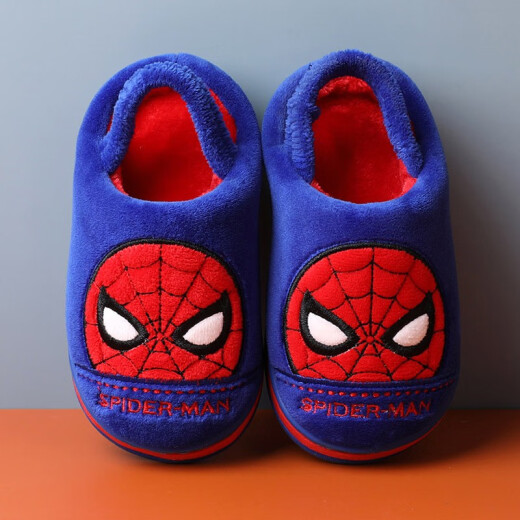 DISNEY Disney children's slippers boys cartoon comfortable warm cotton slippers children's sapphire blue 180 code 3003