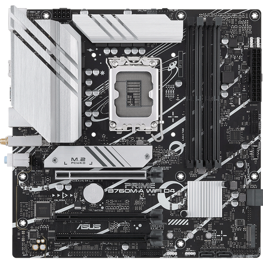 Asus (ASUS) 13th generation CPU motherboard i7 13700kf 13790f 13700f loose chip box board U set B760M-A WIFI DDR4 i7-13700KF loose chip [three years of store insurance]