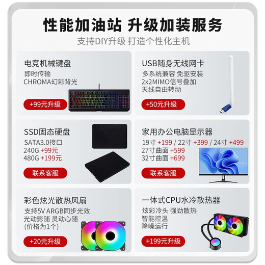 Second-hand 99 new i5 i7/solid-state quad-core assembled independent graphics card for gaming, office and home design compatible computer host complete machine customization desktop package 11 (i5 12600KF+RTX2060S)