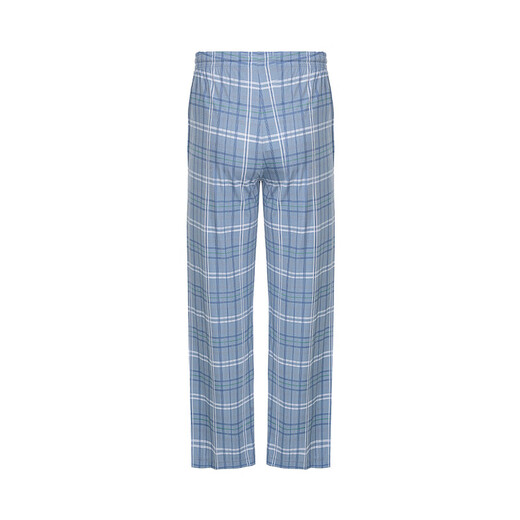 AIMER Men [mismo modelo en el centro comercial Shopping] 22SS Disfrute de pantalones caseros sedosos Pajamas New Spring and Summer NS42F683 Light Blue Plaid YH5 3XL 185
