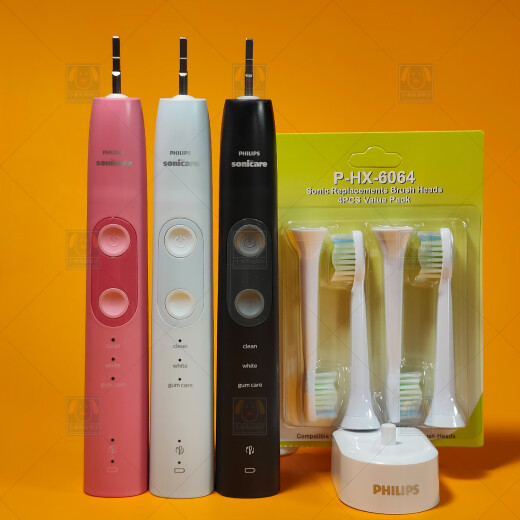 Philips New Anyi Original Sound Wave Electric Brush HX684 Série Adulte HX684B HX684D HX684C HOSHER HOTER GORNE DESTER BRUSH PHILIPS-BULK HX684B Black-Single 1