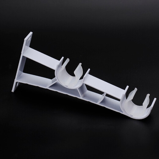 Xinfeiyu top-mounted side-mounted single-rod curtain rod Roman rod accessories bracket seat base shelf bracket rod bracket hook accessories thickened white double bracket