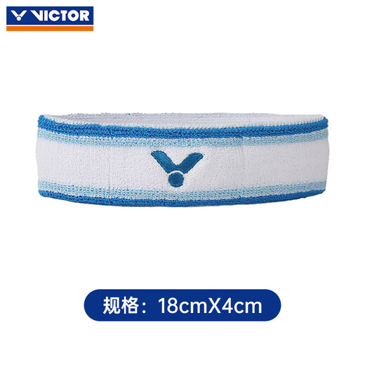 威克多（VICTOR）胜利运动发带男女羽毛球网球健身导汗带跑步吸汗头带止汗带SP136 SP136A漂白 均码