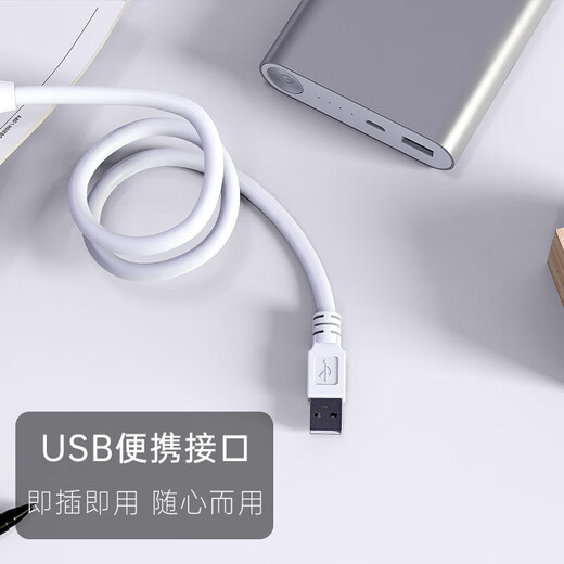 Best-selling on the whole network, night light, bedside lamp, USB portable LED lamp, table lamp, power bank, keyboard lamp, soft light eye protection, suitable for student dormitory, bedroom, outdoor travel, USB portable lamp - 1 random color