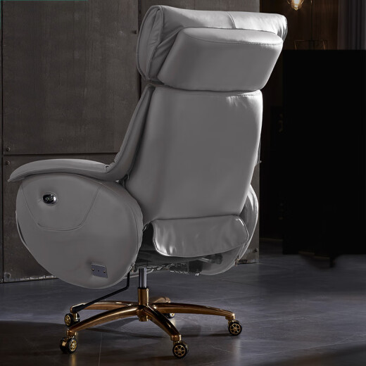Zhuohanya luxury leather boss office chair, reclining swivel chair, comfortable and sedentary office executive chair, study room, electric business president chair. If you have any other questions, please contact customer service