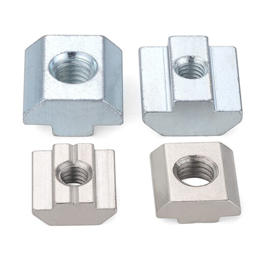 JINGGONG European standard aluminum profile slider nut t-shaped slider square nut t-shaped 20 30 40 45 type M3M4M5M6M8L 20 type-M5 (blue zinc/50 pieces)