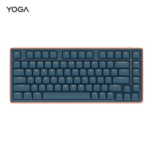Lenovo dual-mode wired Bluetooth multi-function gaming keyboard full-key conflict-free e-sports peripherals chicken-eating LOL/CF gaming laptop desktop universal YOGA K7 white backlit mechanical keyboard/Jiadalong axis