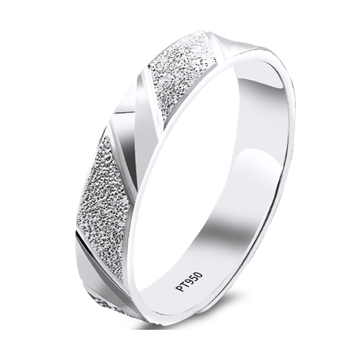 Pt.Charm's new product PT950 platinum ring, men's and women's ring, plain ring, couple ring, wedding engagement ring, live ring gift, women's ring can be customized if it is not in stock, 3.5g as an example