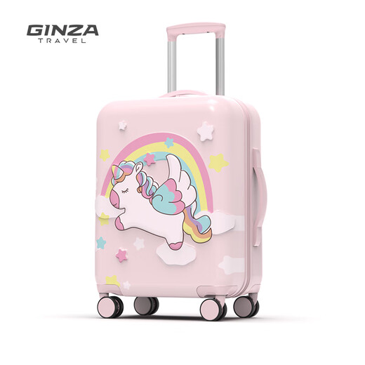 Ginza high-looking suitcase boarding trolley case student suitcase New Year's Day gift 20 inches pink