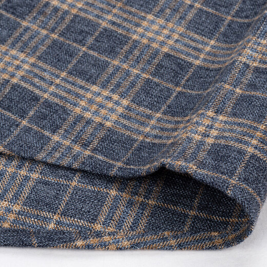 Shanshan (FIRS) pure cotton brushed long-sleeved shirt for men, middle-aged dad's cotton plaid shirt for men A951-2 42