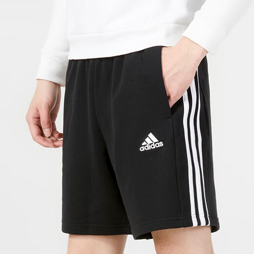 Adidas Herrenhosen Sommer Neue Sportarten und lässige, atmungsaktive, schnell trocknende lässige Hosen lose fünf Punkte Hose Shorts IC9435 Stricken/Drei Streifen s s
