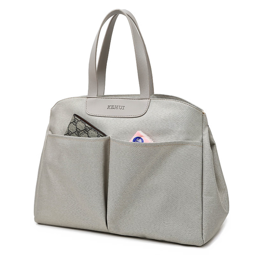 Yezhi Mommy Bag Multifunctional Large Capacity One-Shoulder Side-Strip Handheld Mommy Bag Lightweight Mommy Bag Going Out to Work and Breast-White Large Large

