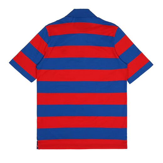 Paul/Shark (Paul Shark) Camisa de polo casual de moda y de moda para hombres, tapa de manga corta de la solapa de algodón, gran marca de ropa de lujo para hombres de lujo, rayas rojas y azules [edición amplia] E14P0121 683 m tamaño