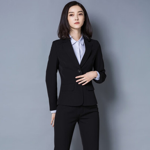 
A bird, spring and autumn professional suit jacket, women's slim-fit college student interview formal work clothes top, single piece 683, black-super single piece S (recommended 78-88Jin [Jin equals 0.5 kg])